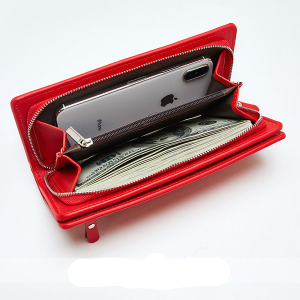 Portofel de dama model nou cu fermoar in mai multe culori