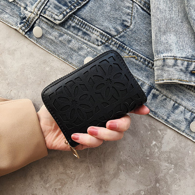 Moodne kolme värvi lukuga naiste rahakott