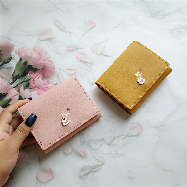 Väike naiste rahakott ökonahast metallist kaunistuse ja kirjaga