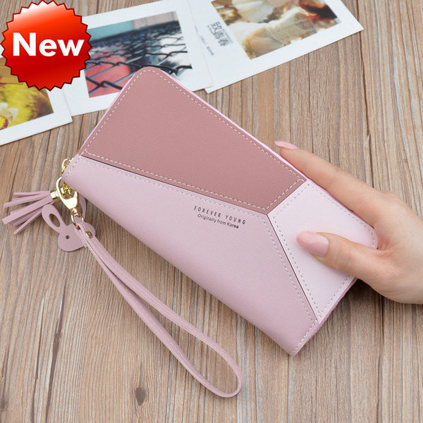 Öko-nahast moodne naiste rahakott lukuga