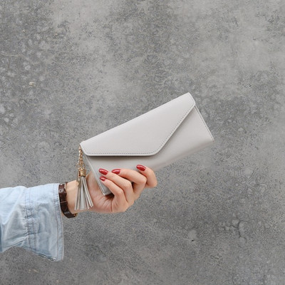 Moodne nahast naiste rahakott tutiga