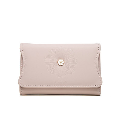 Naiste rahakott metallist lillega - ökonahk