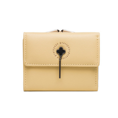 Γυναικείο έκο δερμάτινο πορτοφόλι με μεταλλική στερέωση