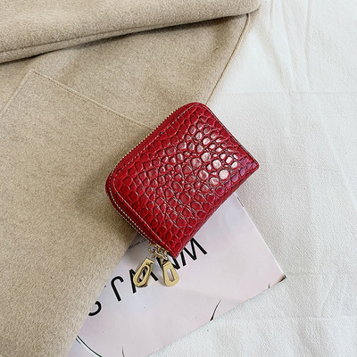 Έκο δερμάτινο γυναικείο πορτοφόλι με φερμουάρ