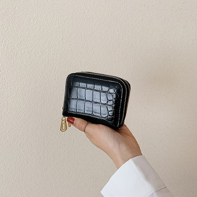 Έκο δερμάτινο γυναικείο πορτοφόλι με φερμουάρ