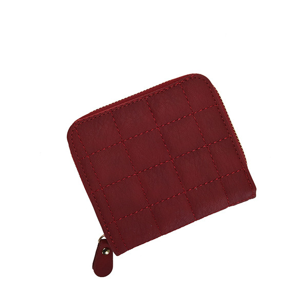 Női kis pénztárca eko bőrből, cipzárral