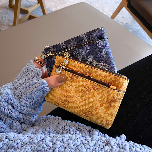 Naiste värvilise mustriga rahakott lukuga