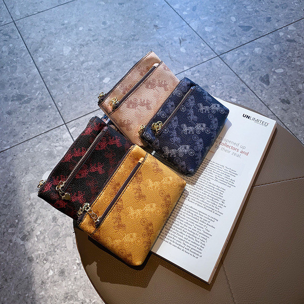 Naiste värvilise mustriga rahakott lukuga