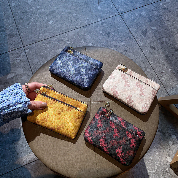 Naiste värvilise mustriga rahakott lukuga