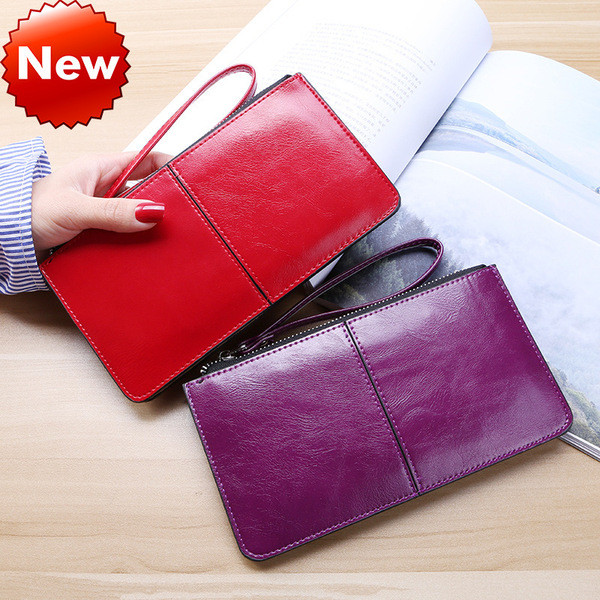 Naiste kunstnahast rahakott mitmes värvitoonis