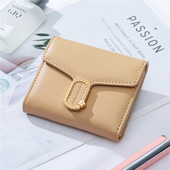 Portofel mic din piele cu decor metalic