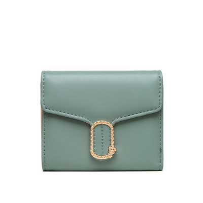 Portofel mic din piele cu decor metalic