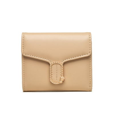 Portofel mic din piele cu decor metalic