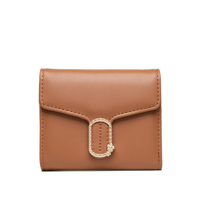 Portofel mic din piele cu decor metalic