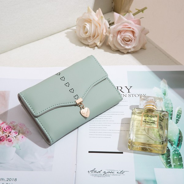 Portofel de dama cu inima metalica