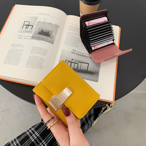 Modern női kis pénztárca - öko bőrből