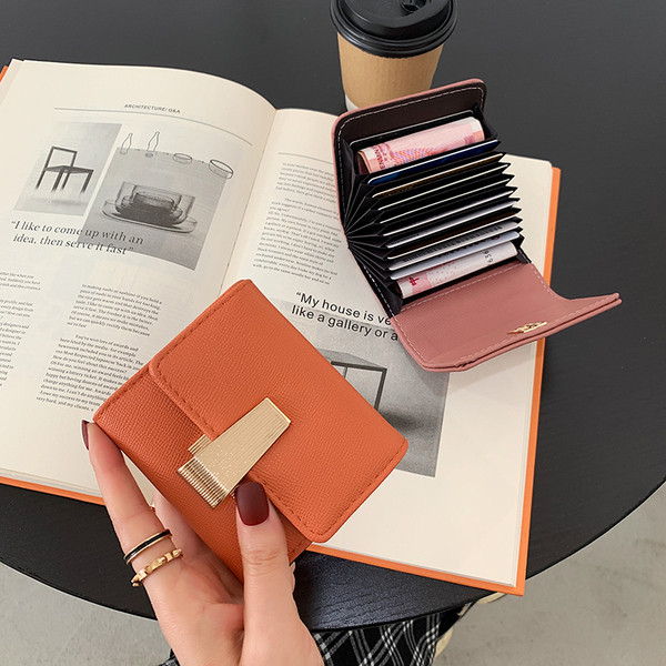 Modern női kis pénztárca - öko bőrből