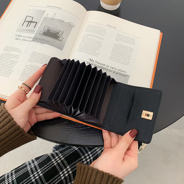 Modern női kis pénztárca - öko bőrből