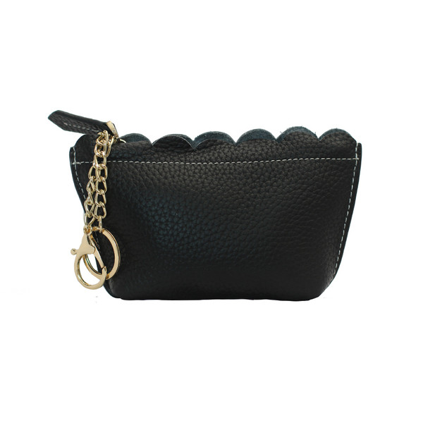 Új modell női bőr pénztárca fém lánccal