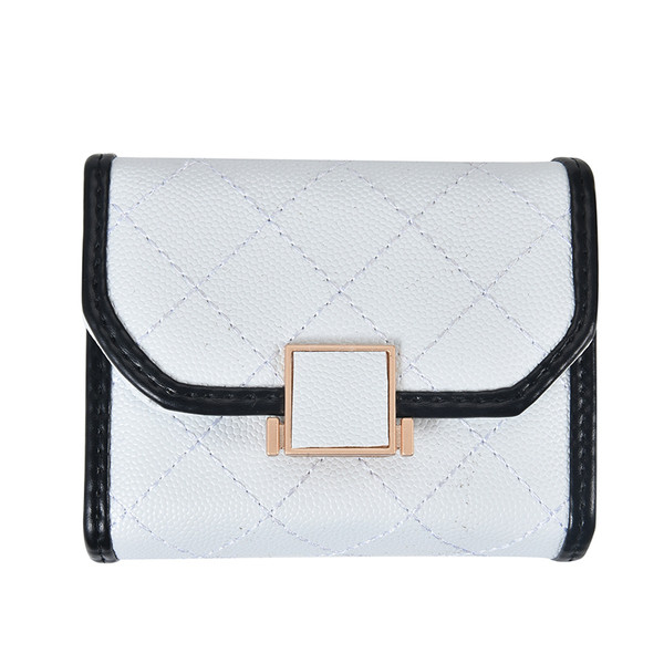 Portofel de dama modern din piele cu catarama