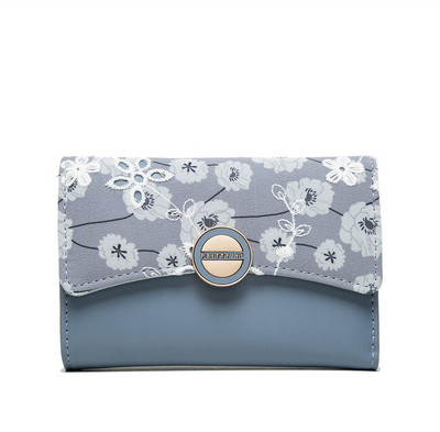 Γυναικείο πορτοφόλι με μεταλλική στερέωση και δαντέλα