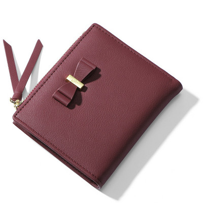 Γυναικείο πορτοφόλι από οικολογικό δέρμα με κορδέλα 3D