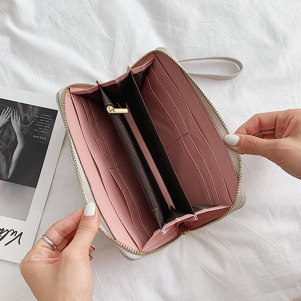 Γυναικείο έκο δερμάτινο πορτοφόλι με λαβή