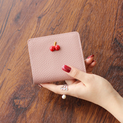 Naiste igapäevane kaunistusega nahast rahakott