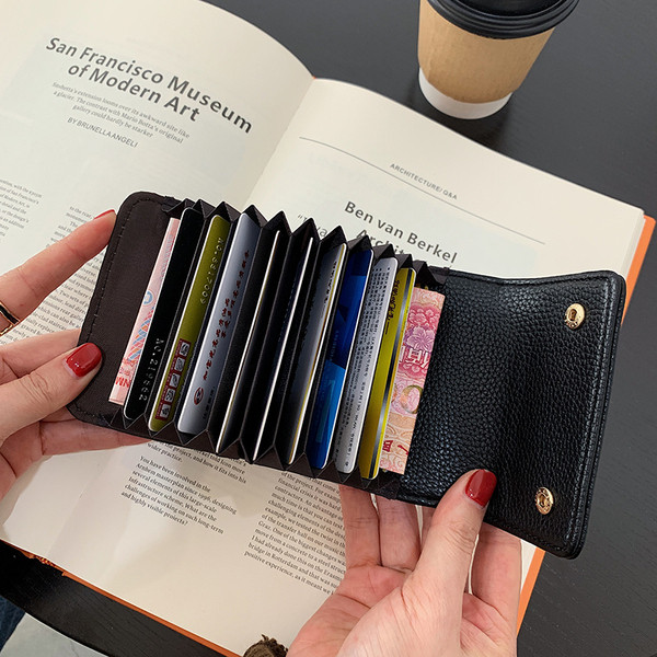 Öko-nahast väike naiste rahakott kirjaga