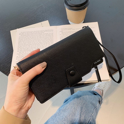 Moodne käepidemega nahast naiste rahakott