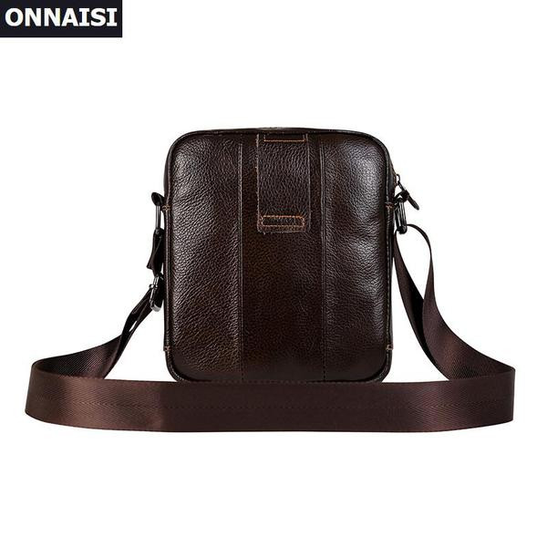 Ανδρική έκο δερμάτινη τσάντα νέου μοντέλου με μπροστινή τσέπη