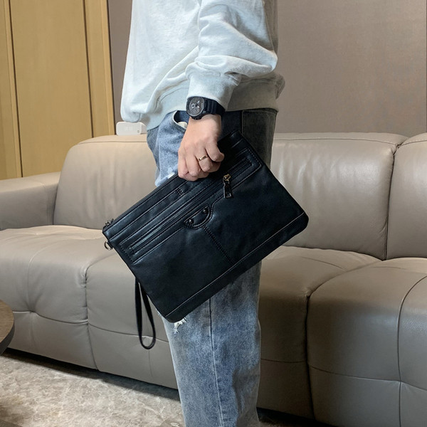 Pika sanga ja lukuga meeste tekstiilist kott