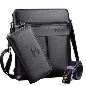 Stilingas vyriškas krepšys iš eko odos su patogia ilga rankena