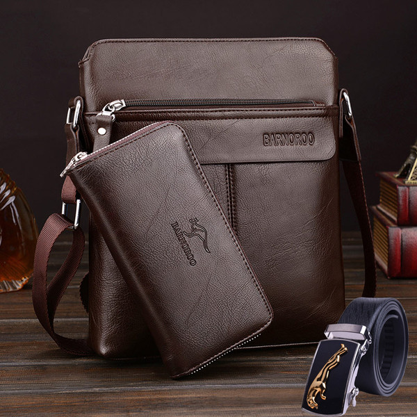 Stilingas vyriškas krepšys iš eko odos su patogia ilga rankena