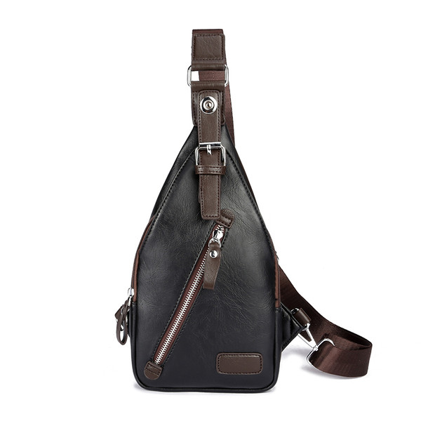 Modern műbőr válltáska férfiaknak