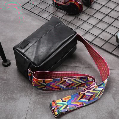 Έκο δερμάτινη τσάντα τετράγωνου μοντέλου κατάλληλη για άνδρες και γυναίκες