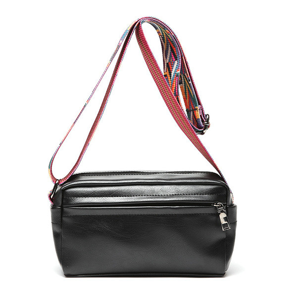 Έκο δερμάτινη τσάντα τετράγωνου μοντέλου κατάλληλη για άνδρες και γυναίκες