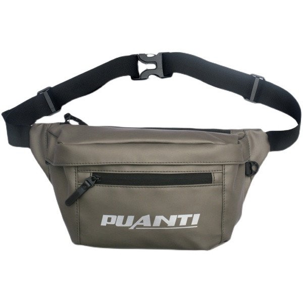 Muška svakodnevna torba sa natpisom i patentnim zatvaračem