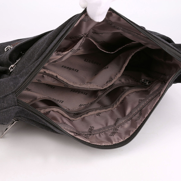 Aktuelna muška torba preko ramena sa patent zatvaračem