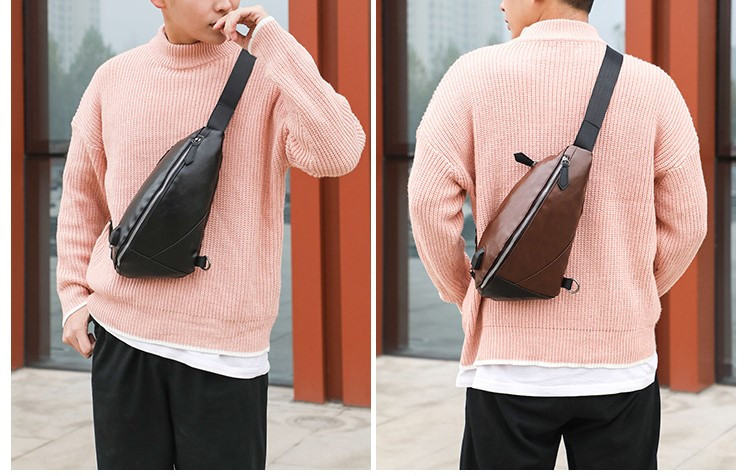 Kicsi és praktikus férfi táska öko bőrből