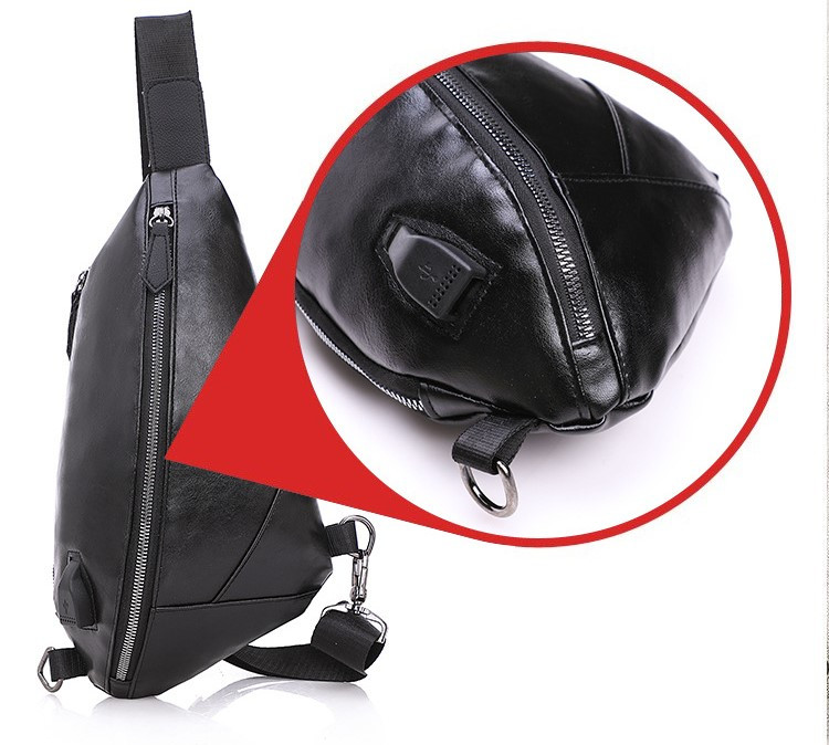 Kicsi és praktikus férfi táska öko bőrből