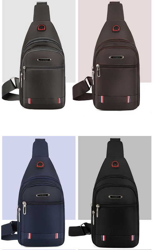 Αθλητική καθημερινή τσάντα για έναν ώμο με φερμουάρ