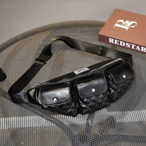 Új modell bőrtáska zsebekkel - férfiak és nők számára egyaránt