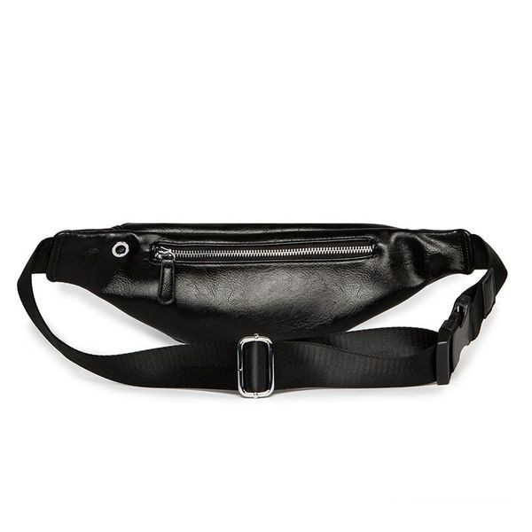 Moodne musta värvi lukuga meestekott