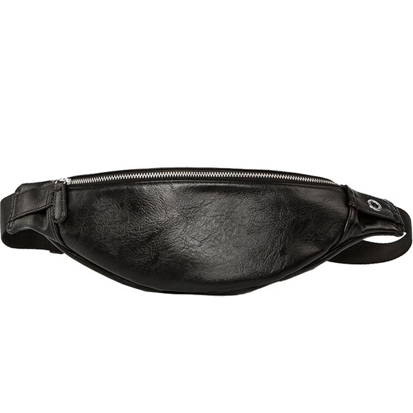 Moodne musta värvi lukuga meestekott