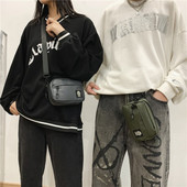 Moodne meeste kott embleemi ja pika sangaga