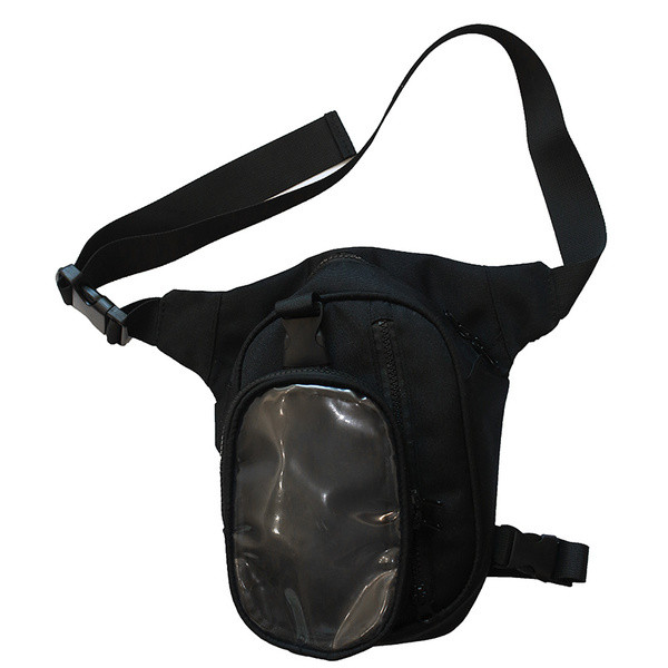 Mindennapi férfi táska átlátszó zsebbel