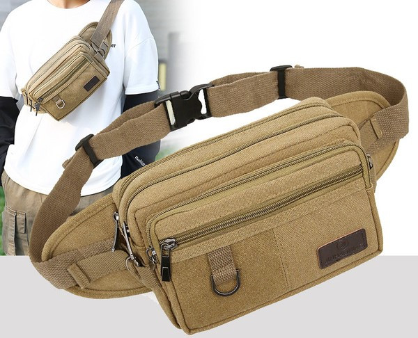 Vabaaja tõmblukuga meeste teksakott