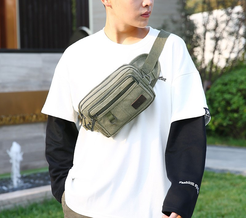 Vabaaja tõmblukuga meeste teksakott