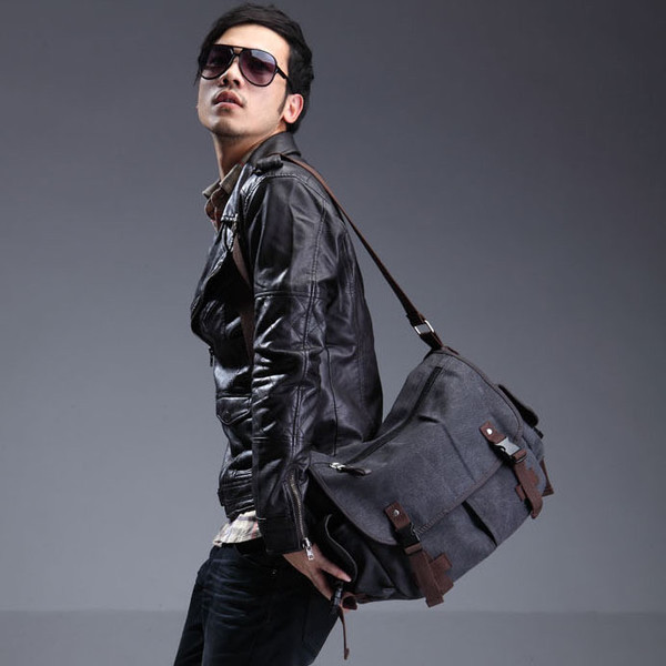 Alkalmi férfi textil táska vállfogantyúval